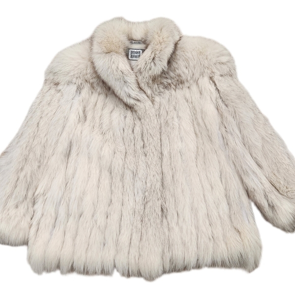 SAGA FOX BLUE FOX FUR BY WILSON,WOMEN'S LARGE - Picture 3 of 16